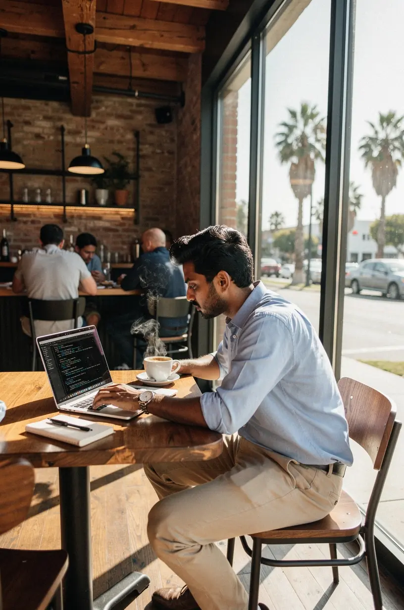 Illustration of interconnected software modules representing streamlined automation for enhanced productivity.